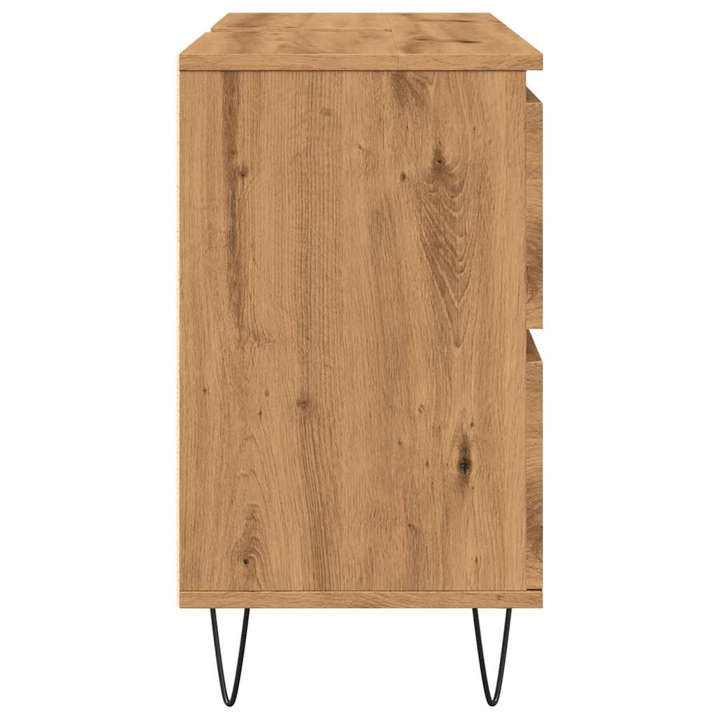 Baderomsskap artisan eik 80x33x60 cm konstruert tre