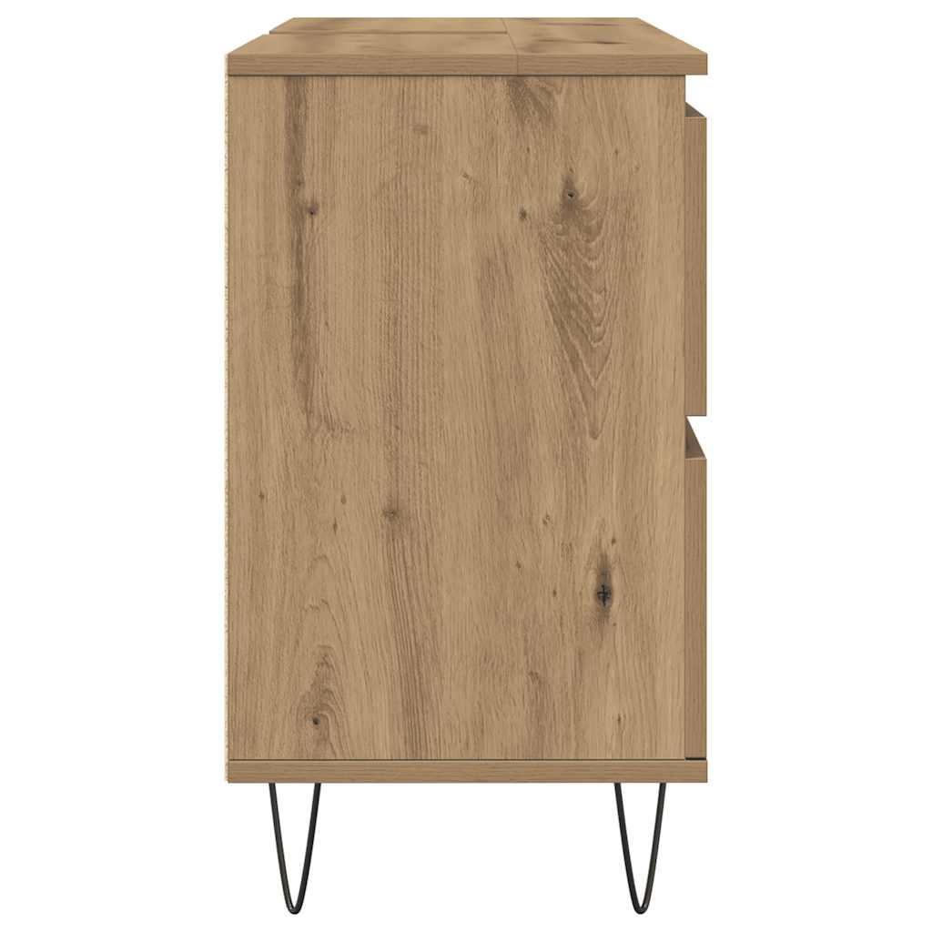 Baderomsskap artisan eik 80x33x60 cm konstruert tre