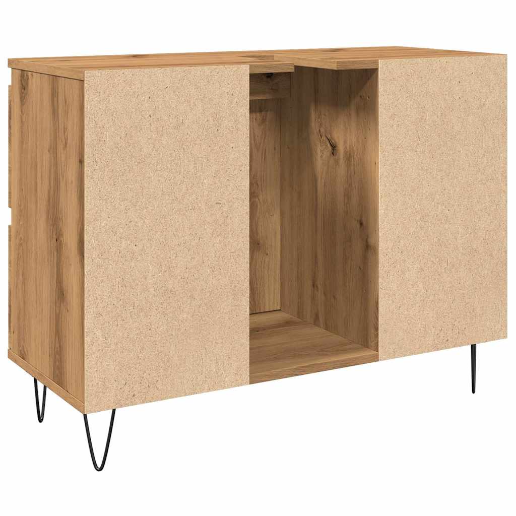 Baderomsskap artisan eik 80x33x60 cm konstruert tre