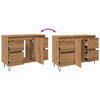 Baderomsskap artisan eik 80x33x60 cm konstruert tre