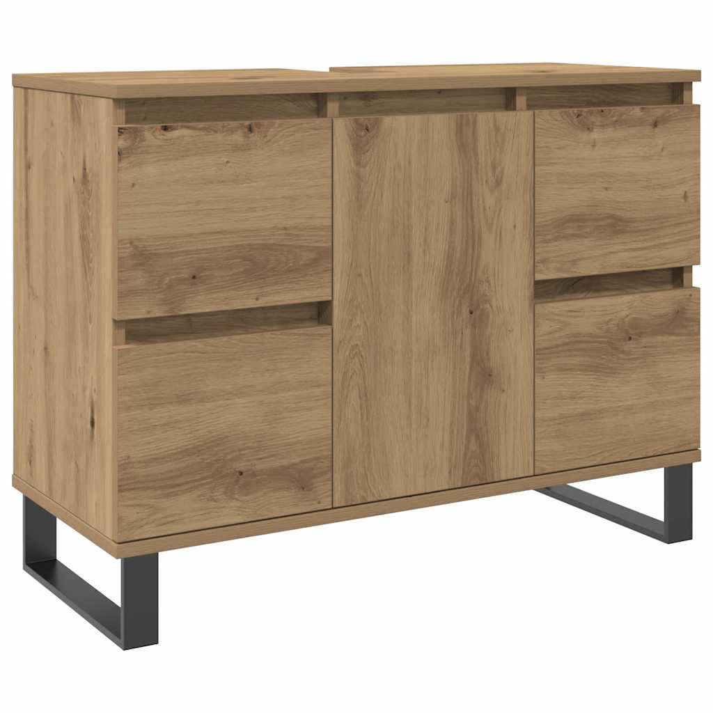 Badeservantskap artisan eik 80x33x60 cm konstruert tre