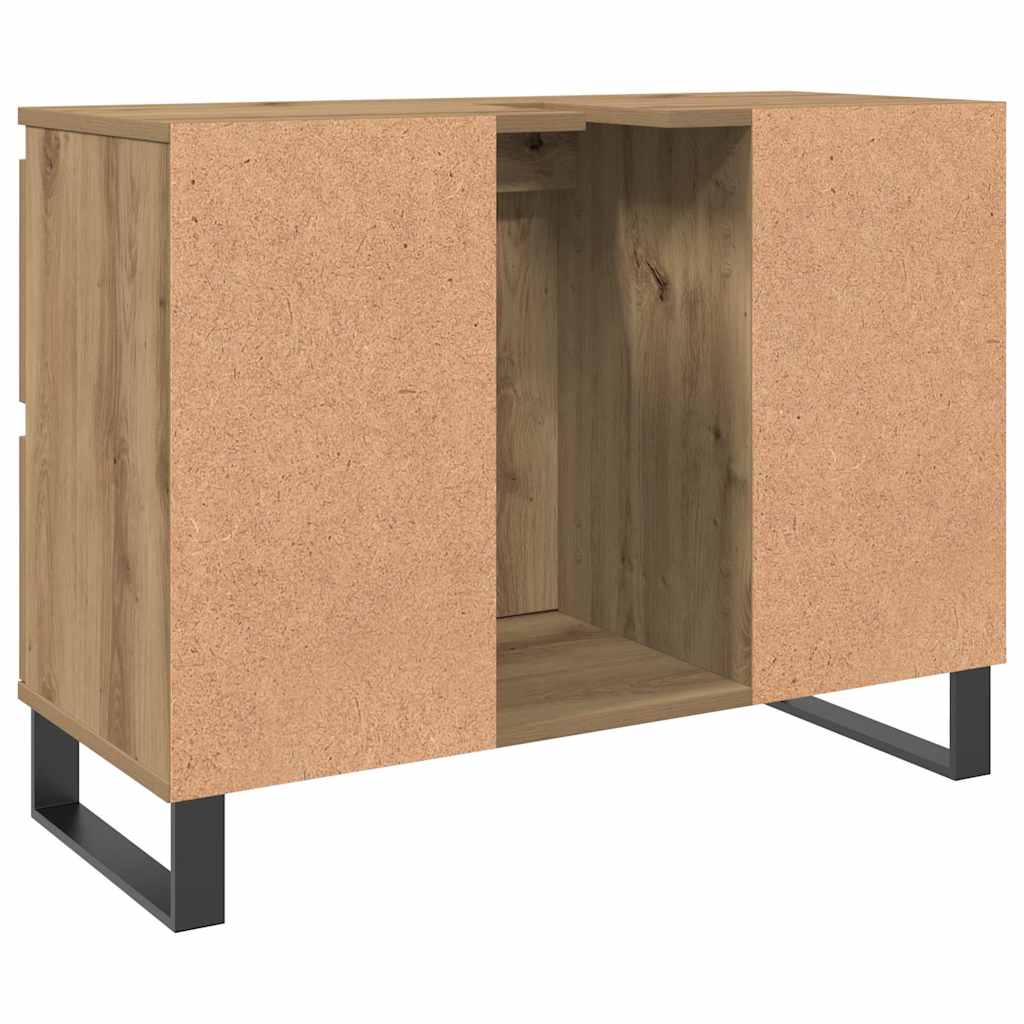 Badeservantskap artisan eik 80x33x60 cm konstruert tre