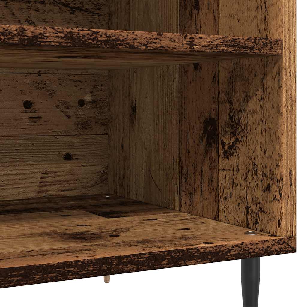 Plateskap gammelt tre 84,5x38x48 cm konstruert tre