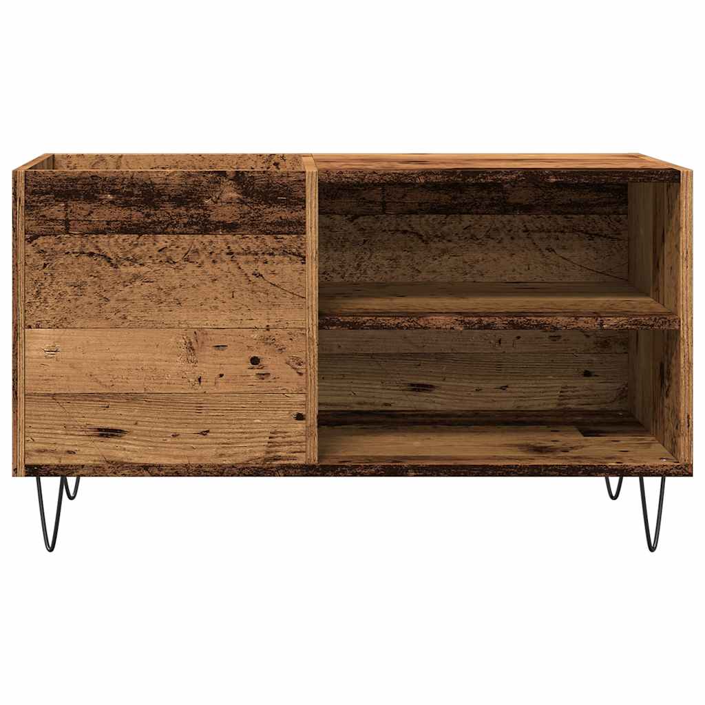 Plateskap gammelt tre 84,5x38x48 cm konstruert tre