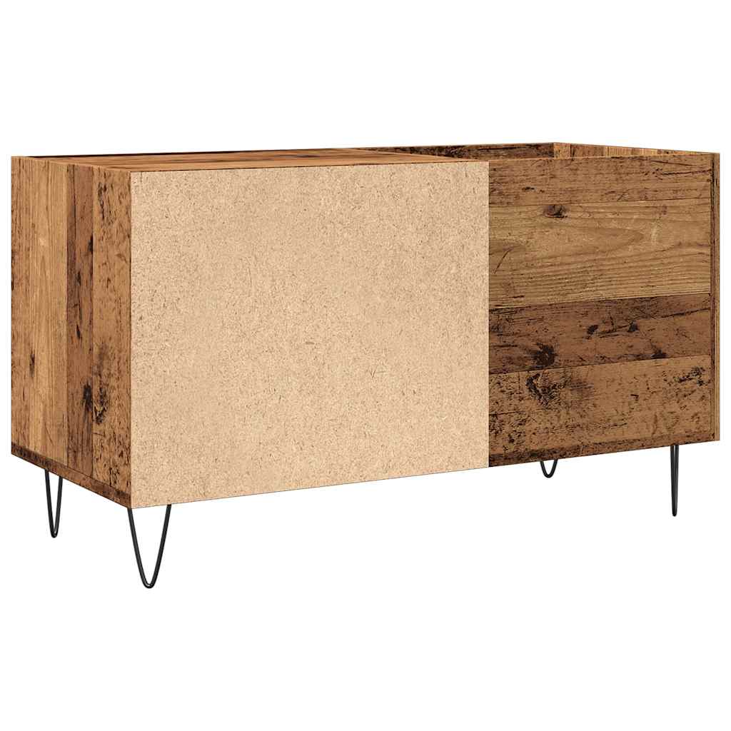 Plateskap gammelt tre 84,5x38x48 cm konstruert tre