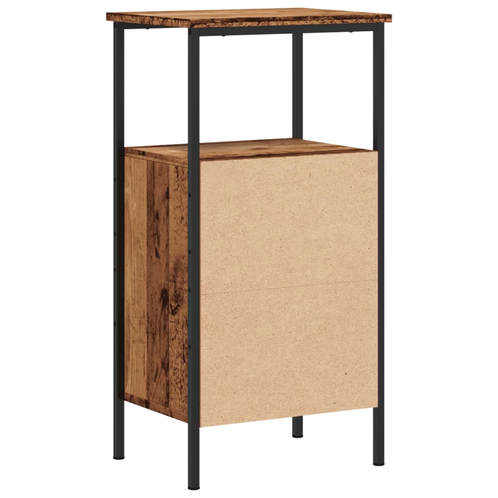Nattbord gammelt tre 41x31x80 cm konstruert tre