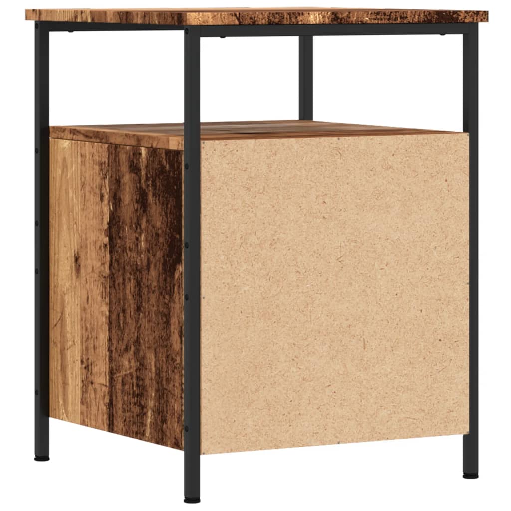 Nattbord 2 stk gammelt tre 44x45x60 cm konstruert tre