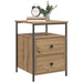 Nattbord 2 stk artisan eik 44x45x60 cm konstruert tre