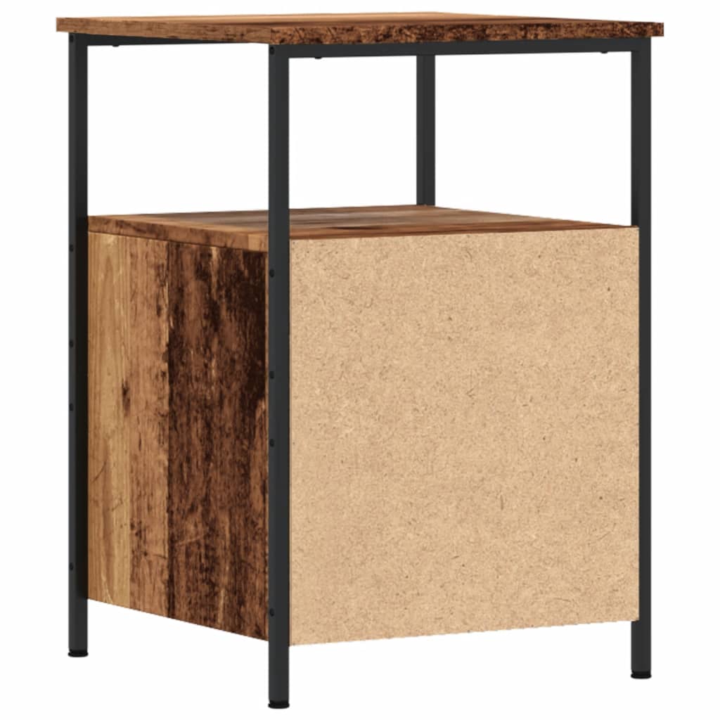 Nattbord gammelt tre 34x35,5x50 cm konstruert tre