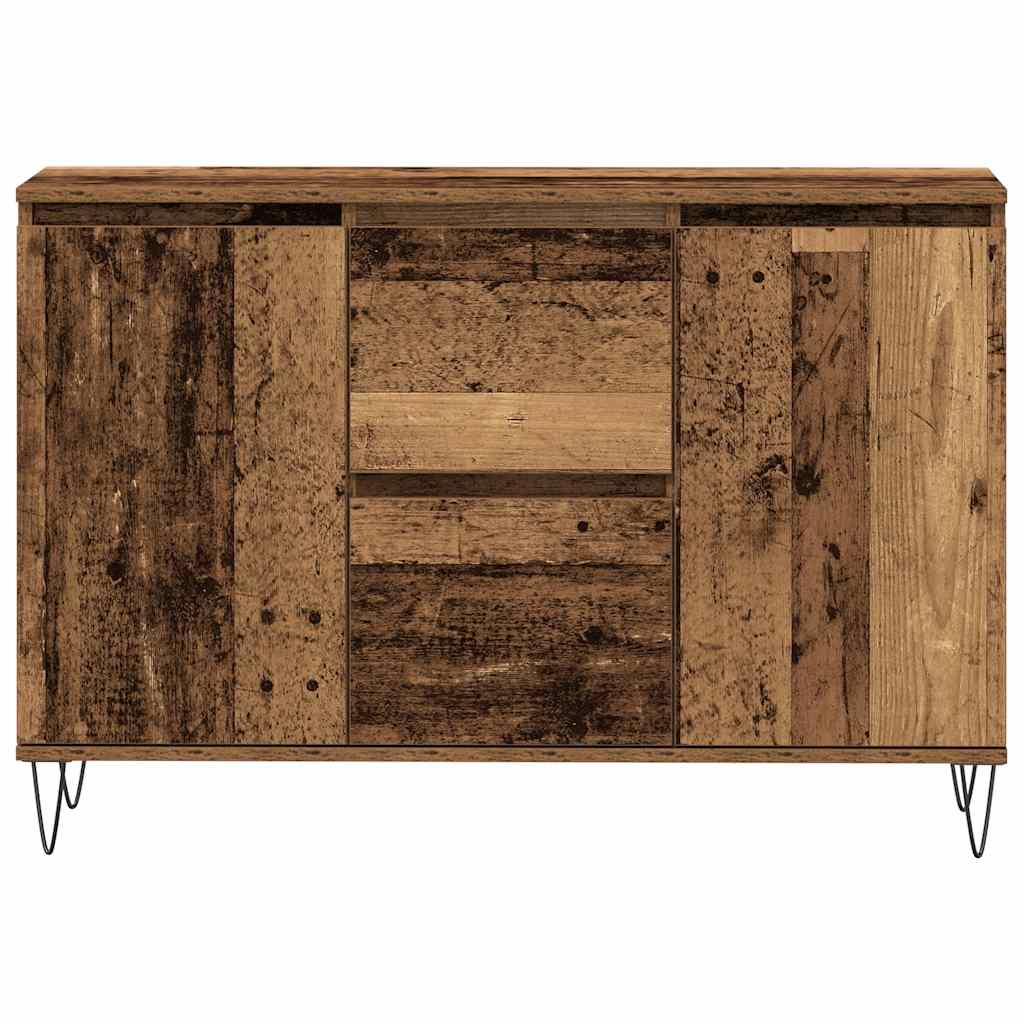 Skjenk gammelt tre 101,5x35x70 cm konstruert tre