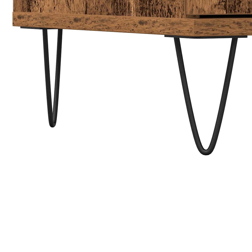 Skjenk gammelt tre 101,5x35x70 cm konstruert tre