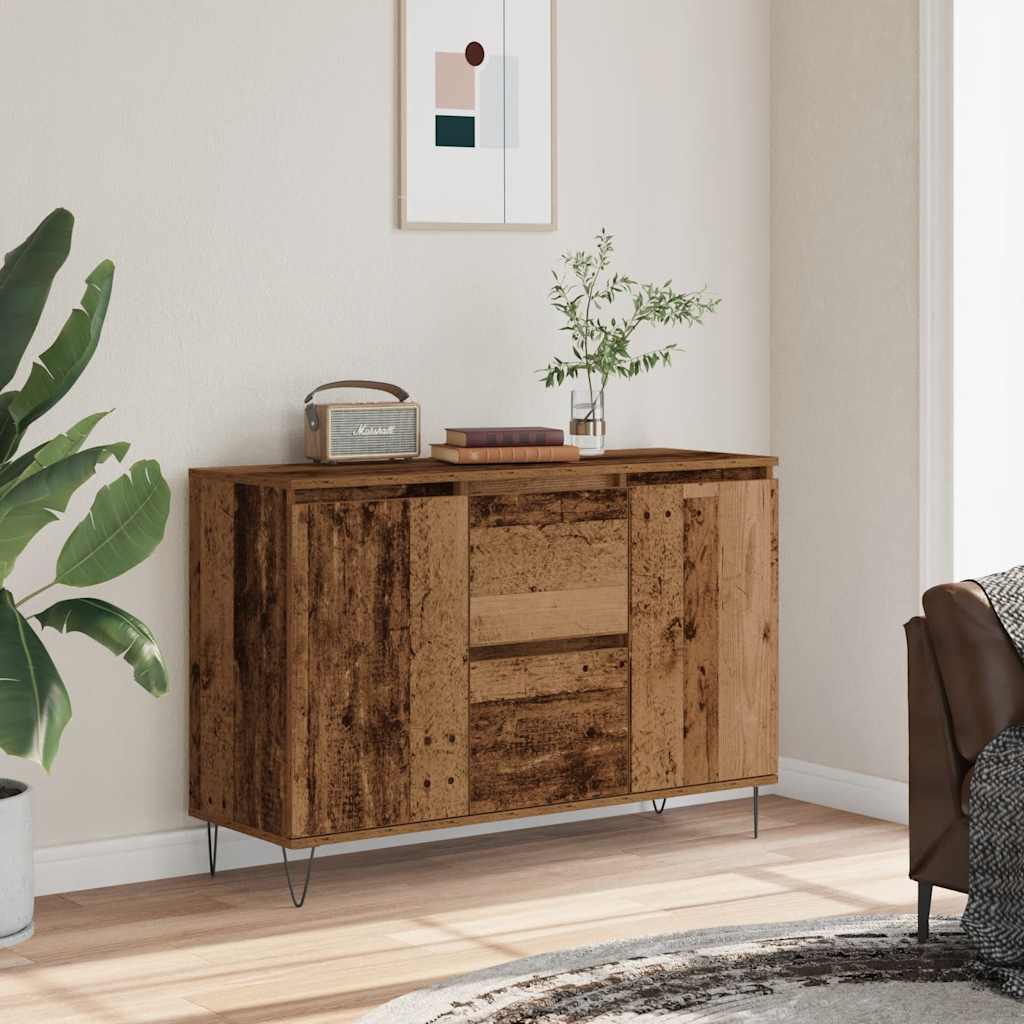 Skjenk gammelt tre 101,5x35x70 cm konstruert tre