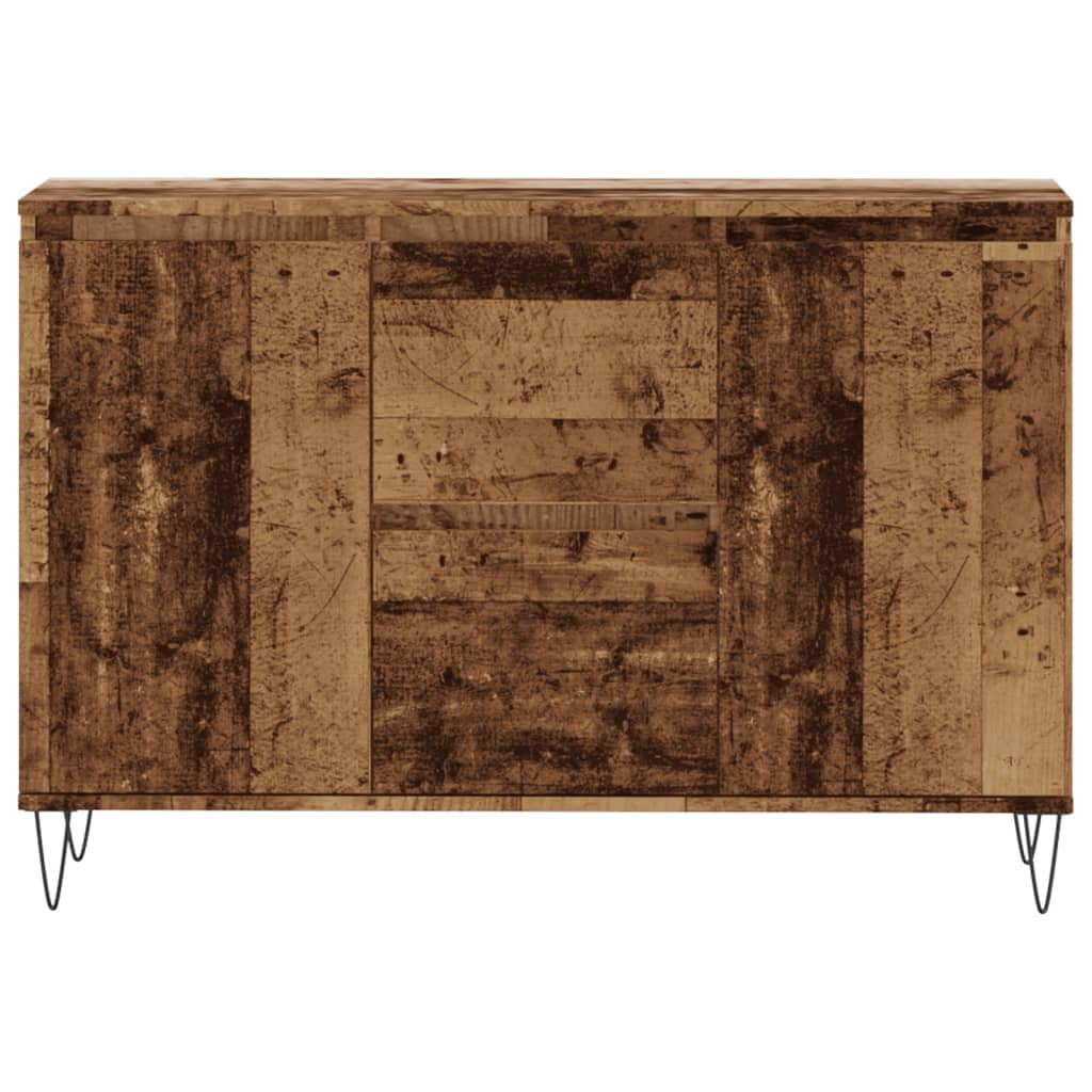 Skjenk gammelt tre 101,5x35x70 cm konstruert tre