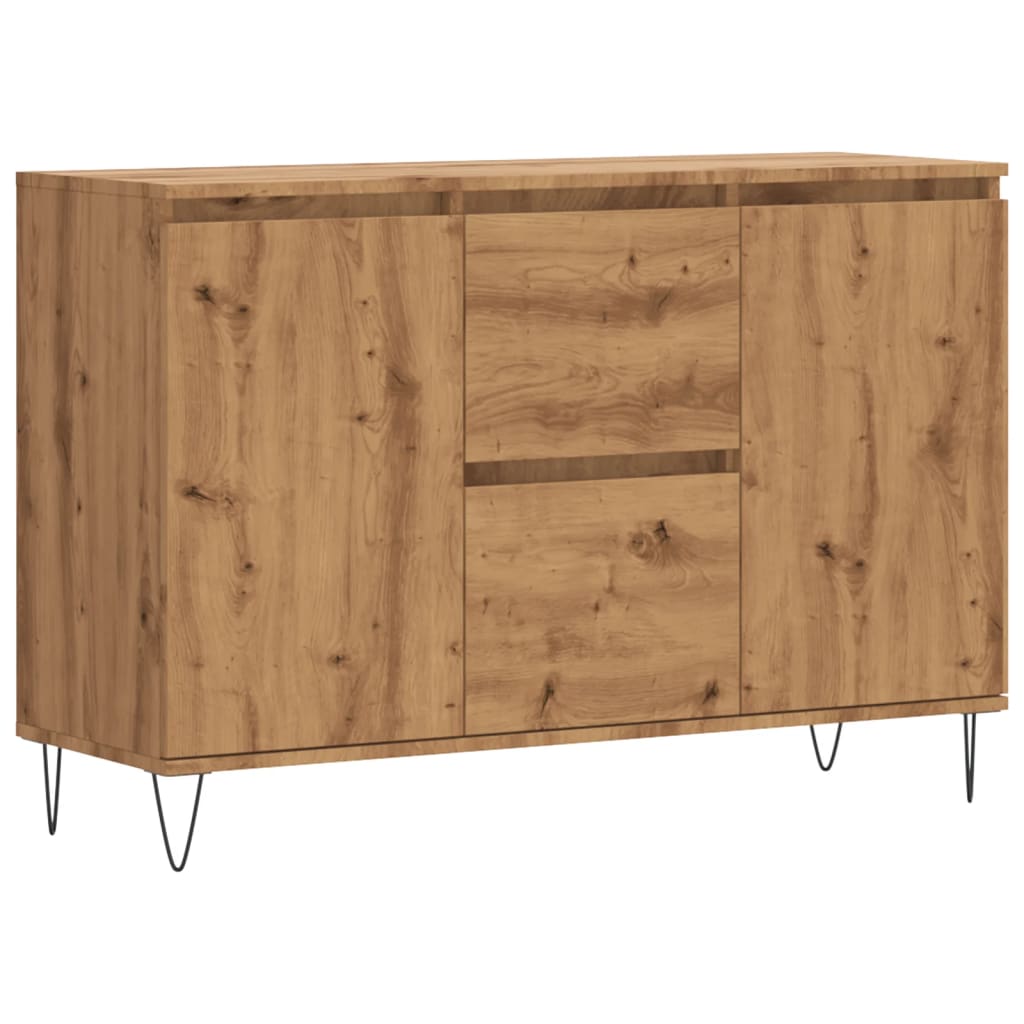 Skjenk artisan eik 101,5x35x70 cm konstruert tre