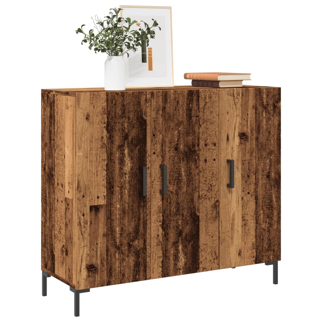 Skjenk gammelt tre 90x34x80 cm konstruert tre