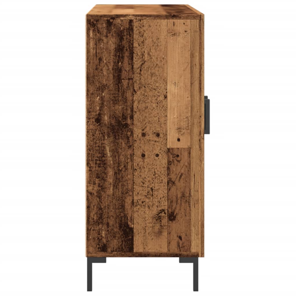 Skjenk gammelt tre 90x34x80 cm konstruert tre