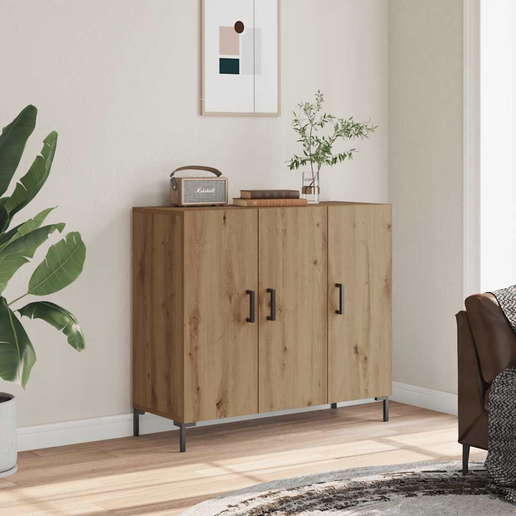 Skjenk artisan eik 90x34x80 cm konstruert tre