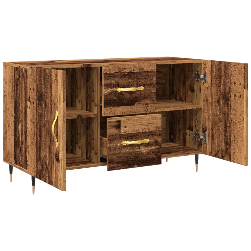 Skjenk gammelt tre 100x36x60 cm konstruert tre