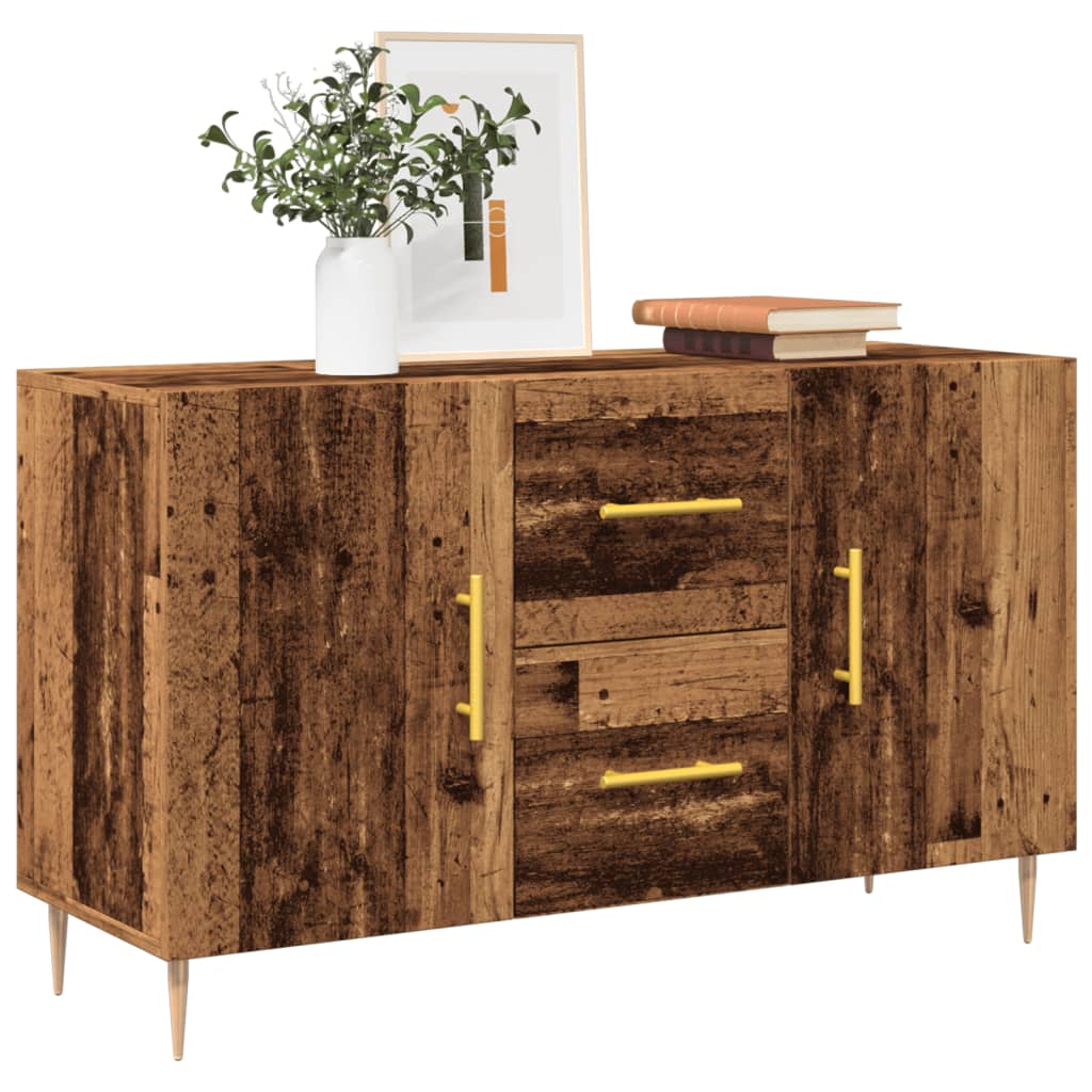Skjenk gammelt tre 100x36x60 cm konstruert tre