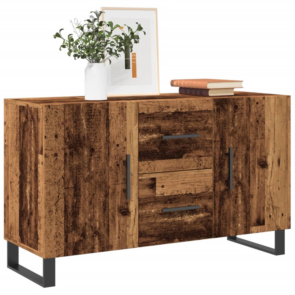 Skjenk gammelt tre 100x36x60 cm konstruert tre