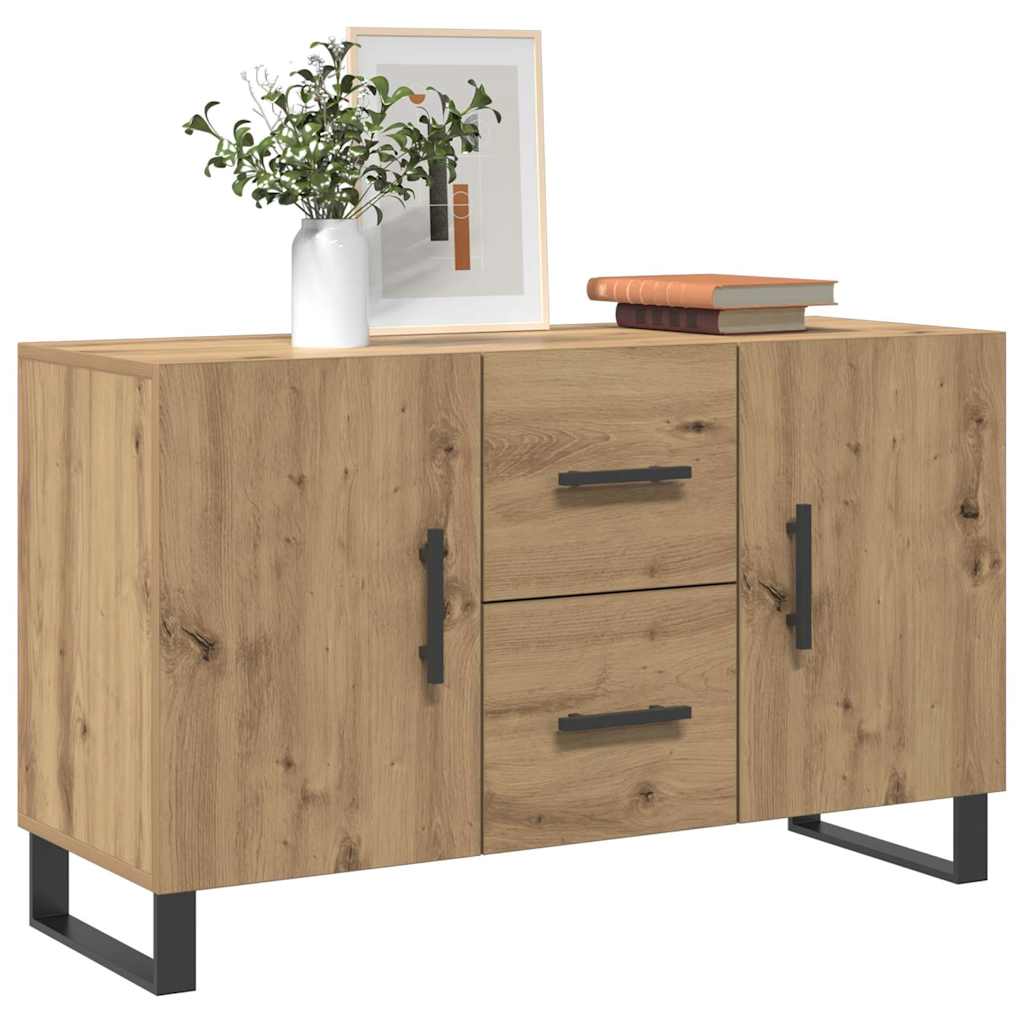 Skjenk artisan eik 100x36x60 cm konstruert tre
