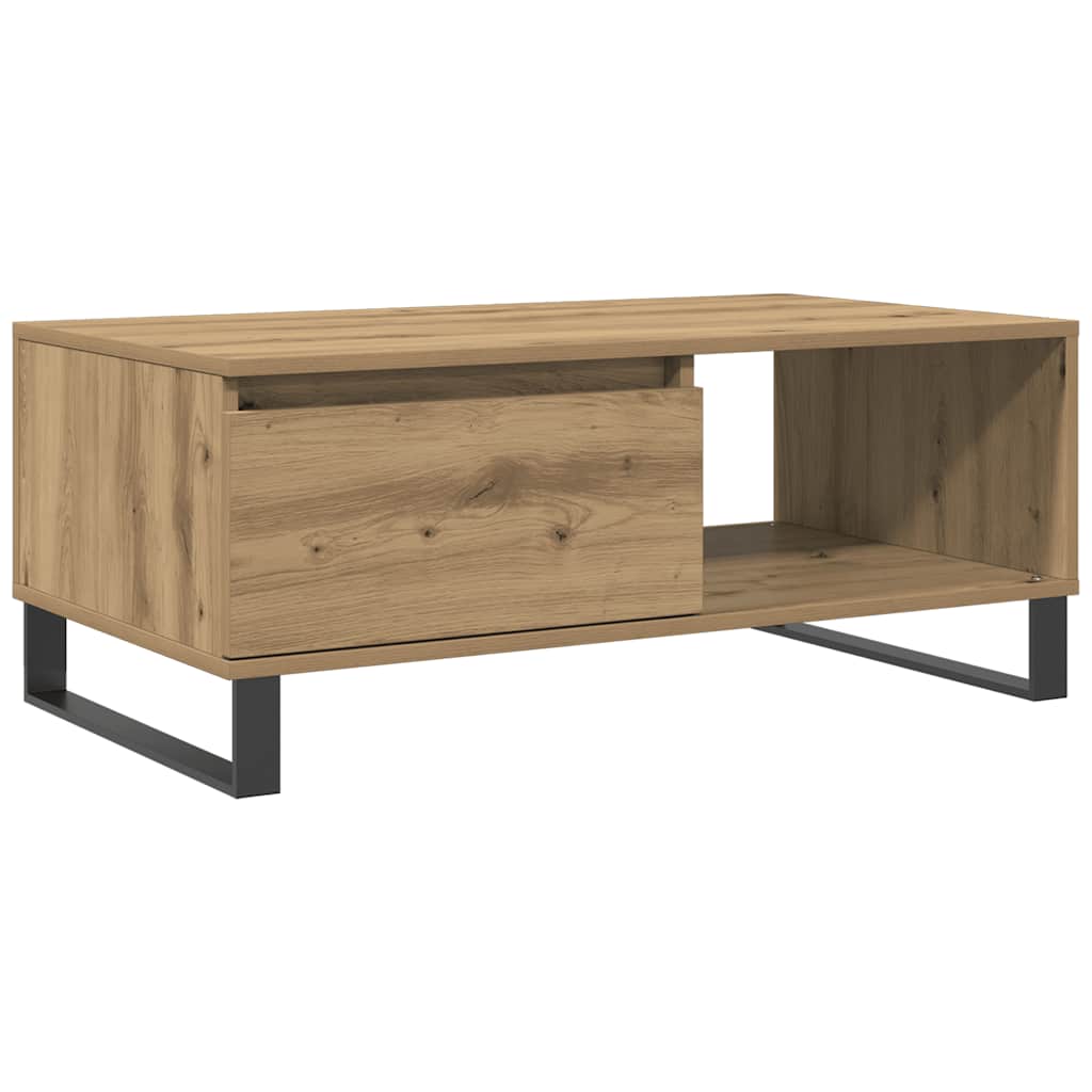 Salongbord artisan eik 90x50x36,5 cm konstruert tre