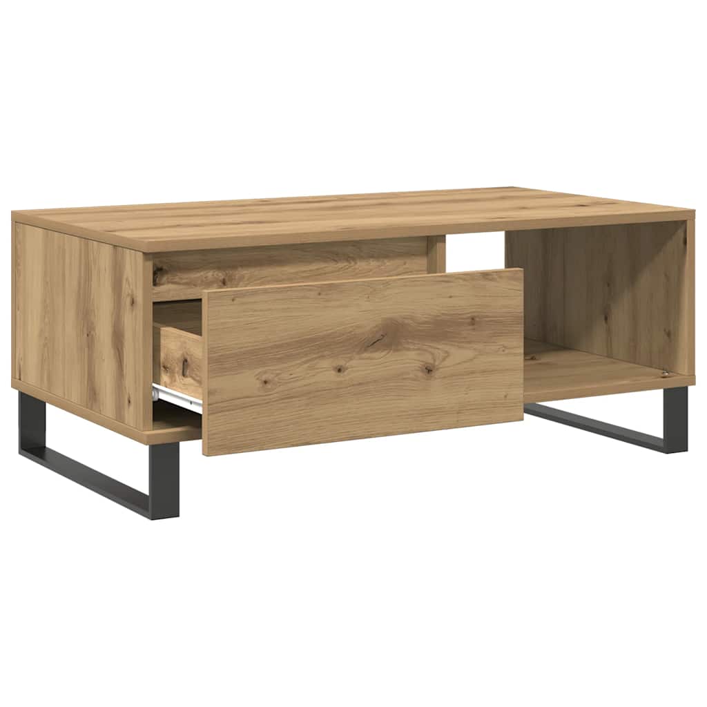 Salongbord artisan eik 90x50x36,5 cm konstruert tre