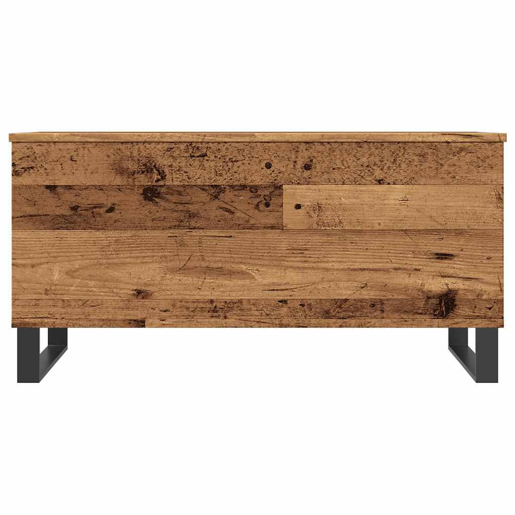 Salongbord gammelt tre 90x44,5x45 cm konstruert tre