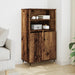 Highboard gammelt tre 60x36x110 cm konstruert tre
