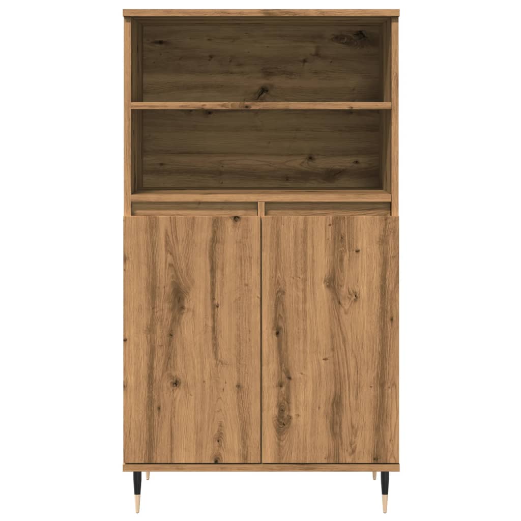 Highboard artisan eik 60x36x110 cm konstruert tre