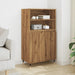 Highboard artisan eik 60x36x110 cm konstruert tre