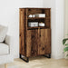 Highboard gammelt tre 60x36x110 cm konstruert tre