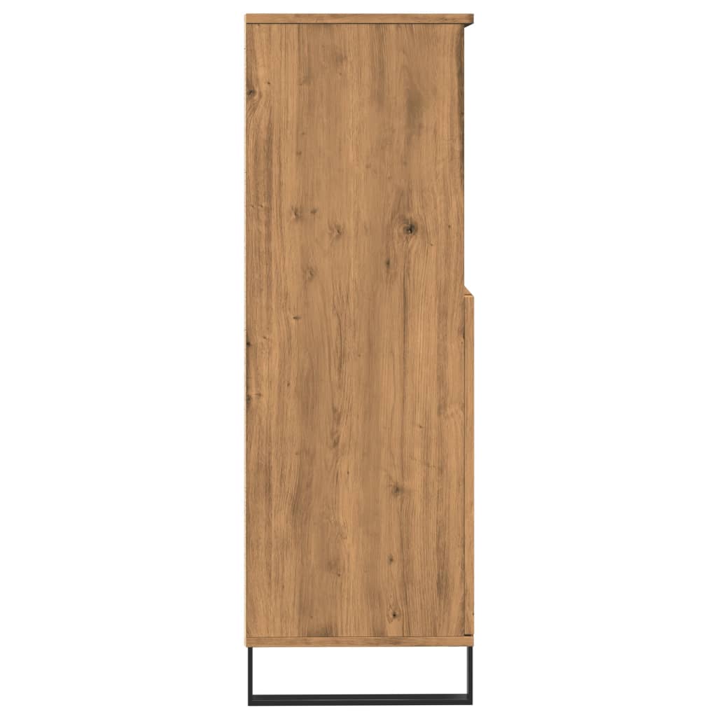 Highboard artisan eik 60x36x110 cm konstruert tre