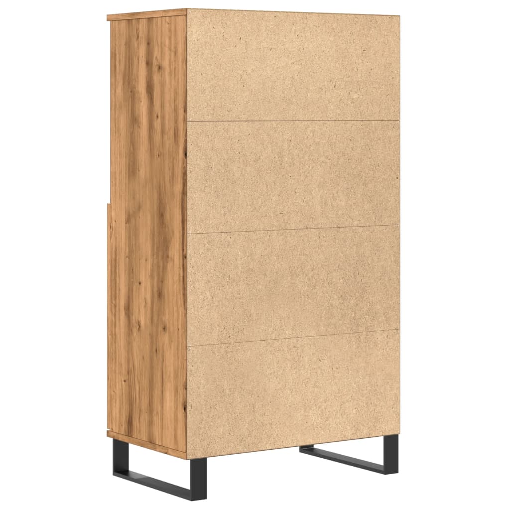 Highboard artisan eik 60x36x110 cm konstruert tre