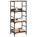 Bokhylle gammelt tre 50x33x117,5 cm konstruert tre