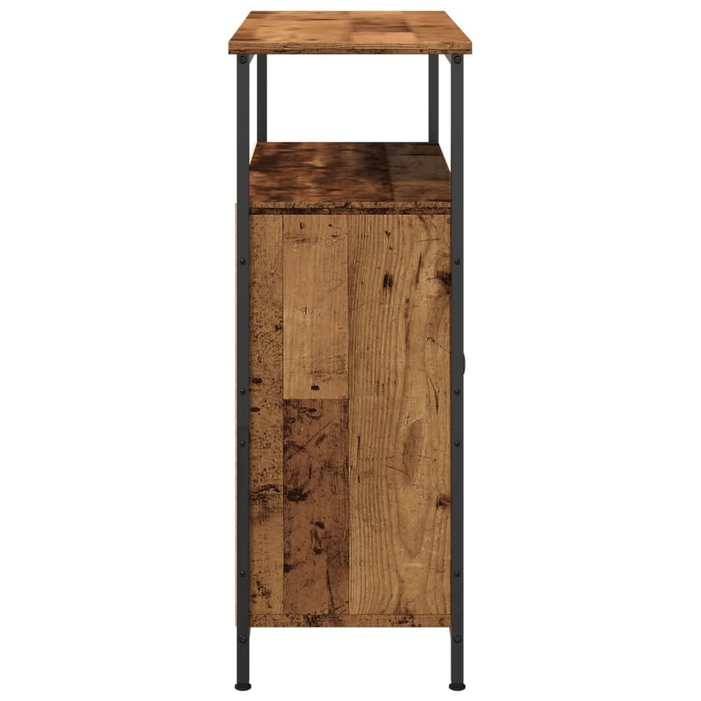 Skjenk gammelt tre 70x30x80 cm konstruert tre
