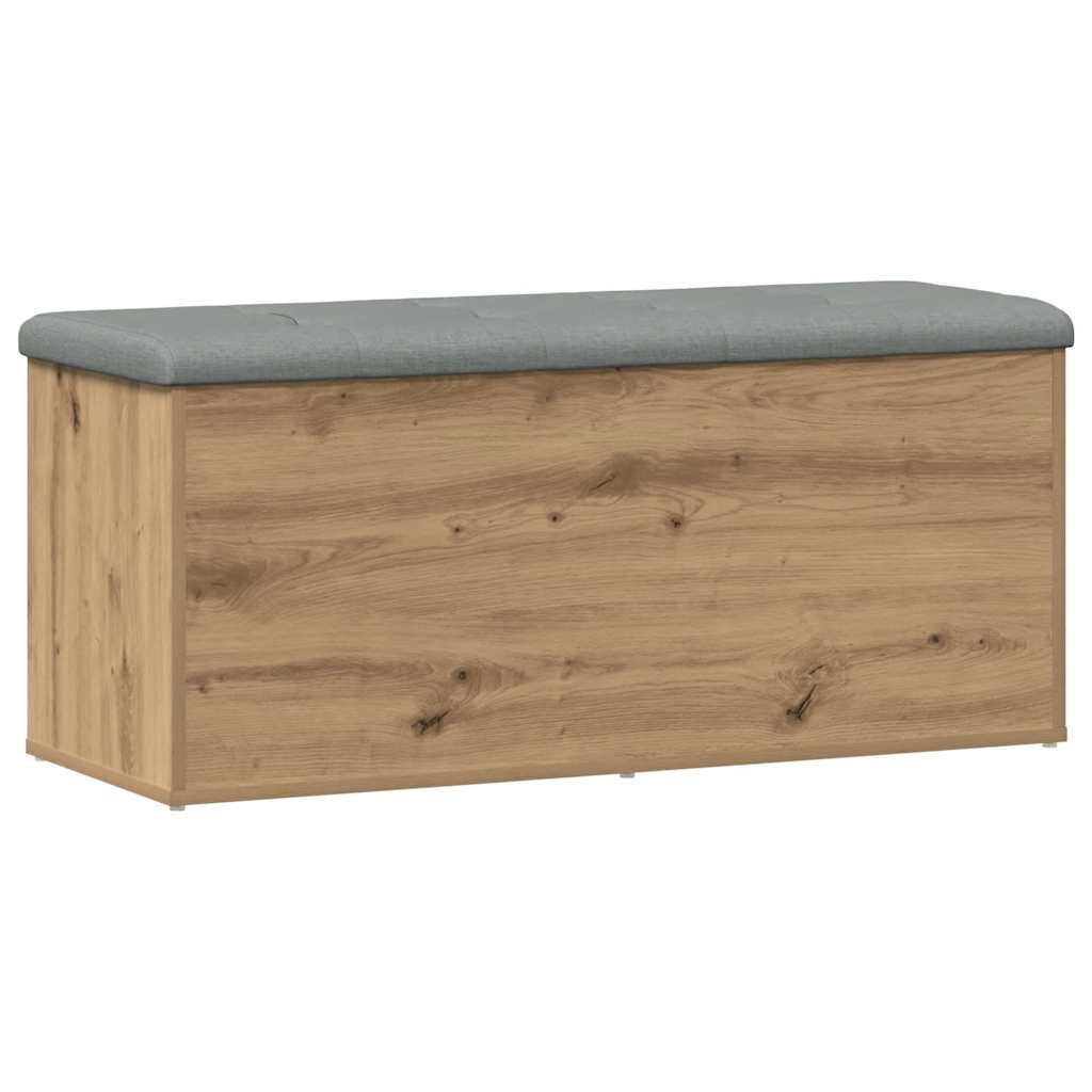 Oppbevaringsbenk håndverkseik 102x42x45 cm konstruert tre
