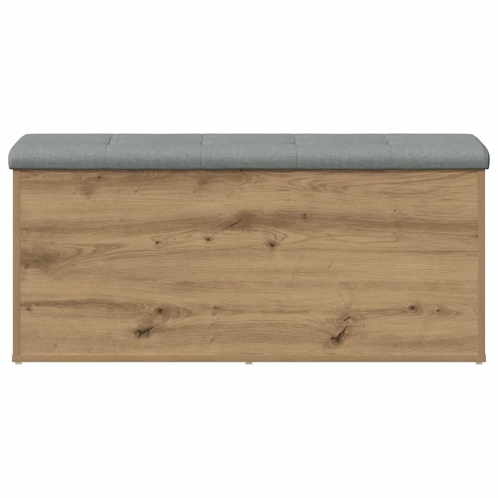 Oppbevaringsbenk håndverkseik 102x42x45 cm konstruert tre