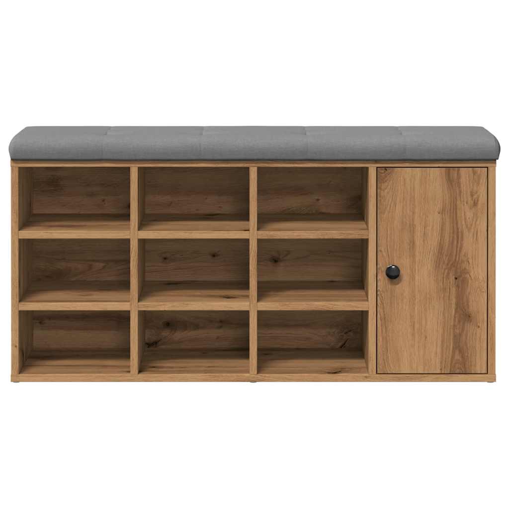 Skohylle artisan eik 102x32x50 cm konstruert tre