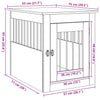 Hundeburmøbler gammelt tre 55x75x65 cm konstruert tre