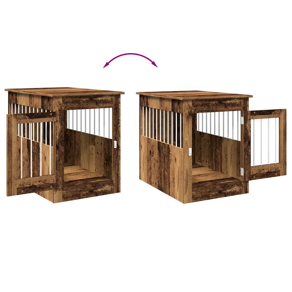 Hundeburmøbler gammelt tre 55x80x68 cm konstruert tre
