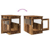 Hundeburmøbler gammelt tre 55x80x68 cm konstruert tre