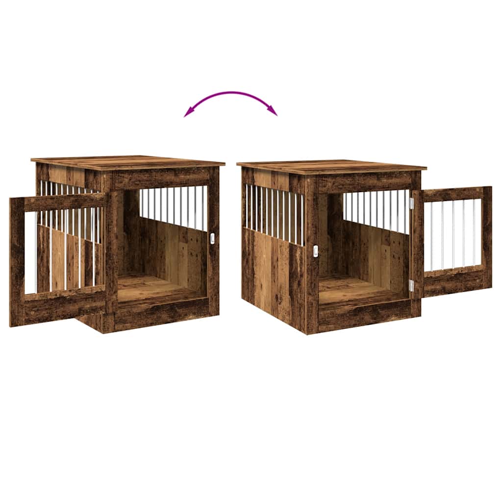 Hundeburmøbler gammelt tre 64,5x80x71 cm konstruert tre