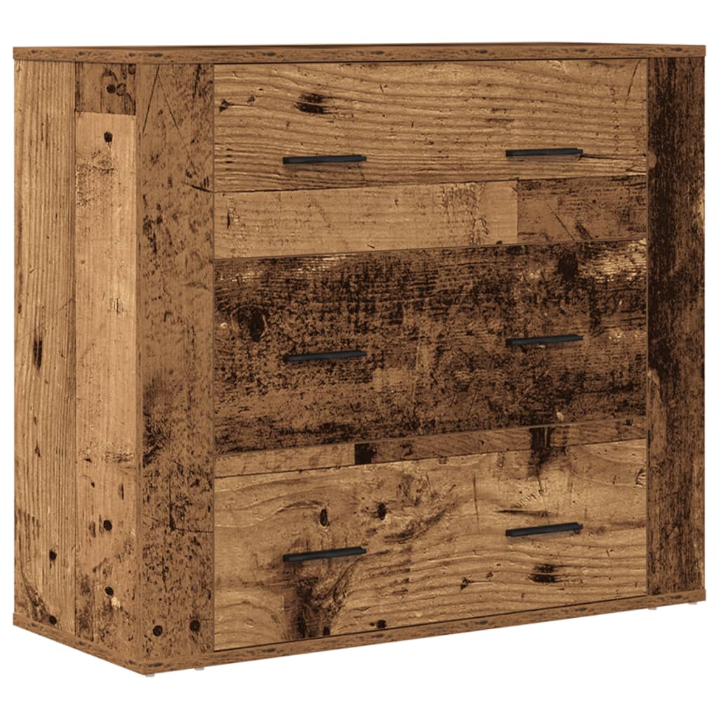 Skjenk gammelt tre 80x33x70 cm konstruert tre
