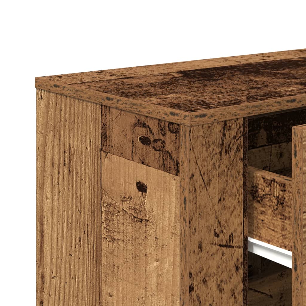 Skjenk gammelt tre 80x33x70 cm konstruert tre