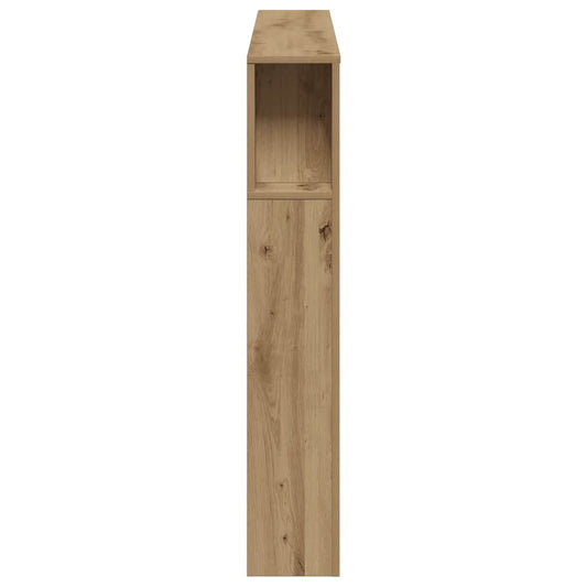 Sengegavl med LED artisan eik 160x18,5x103,5 cm konstruert tre