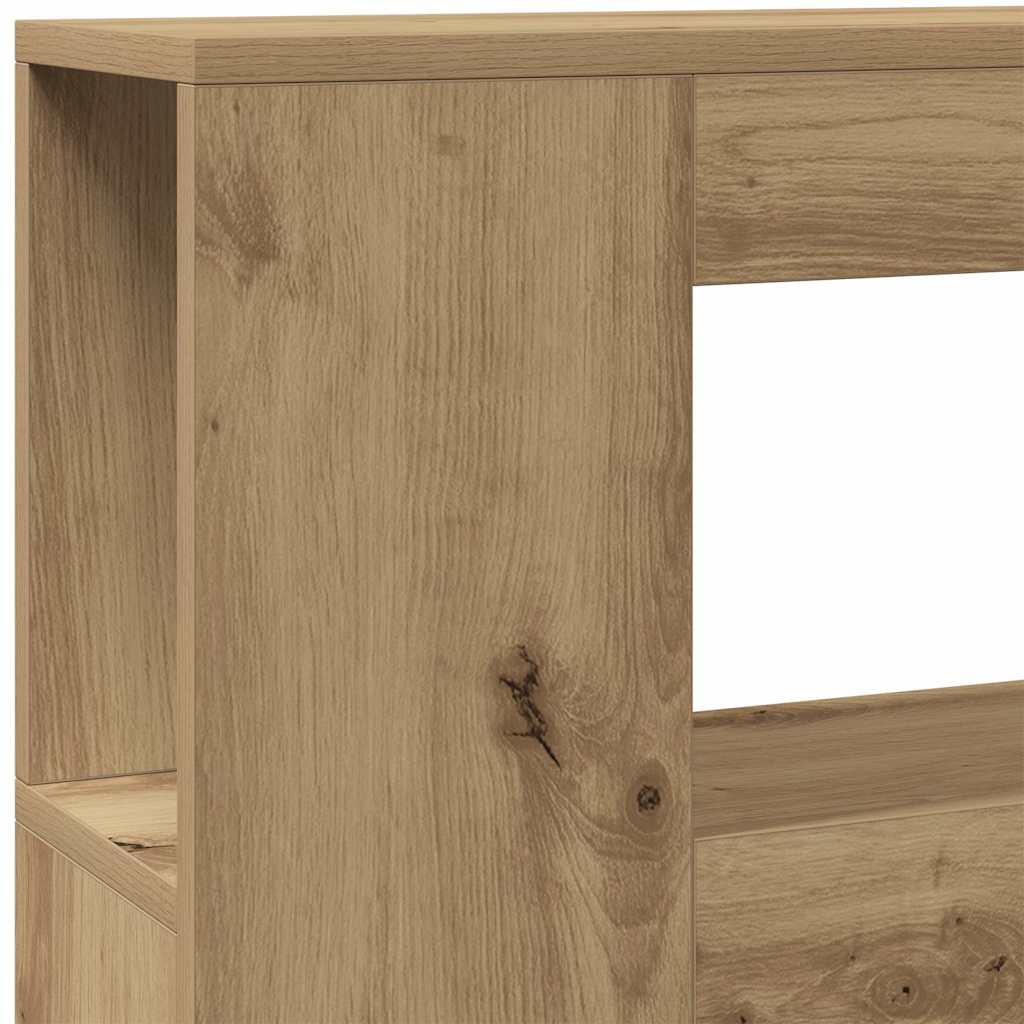 Sengegavl med LED artisan eik 200x18,5x103,5 cm konstruert tre