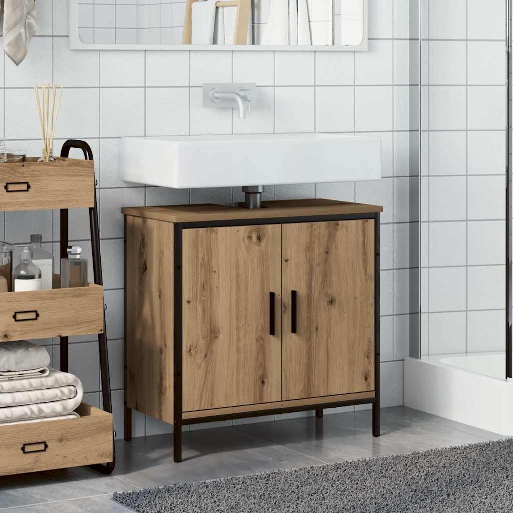 Servantskap artisan eik 60x30x60 cm konstruert tre