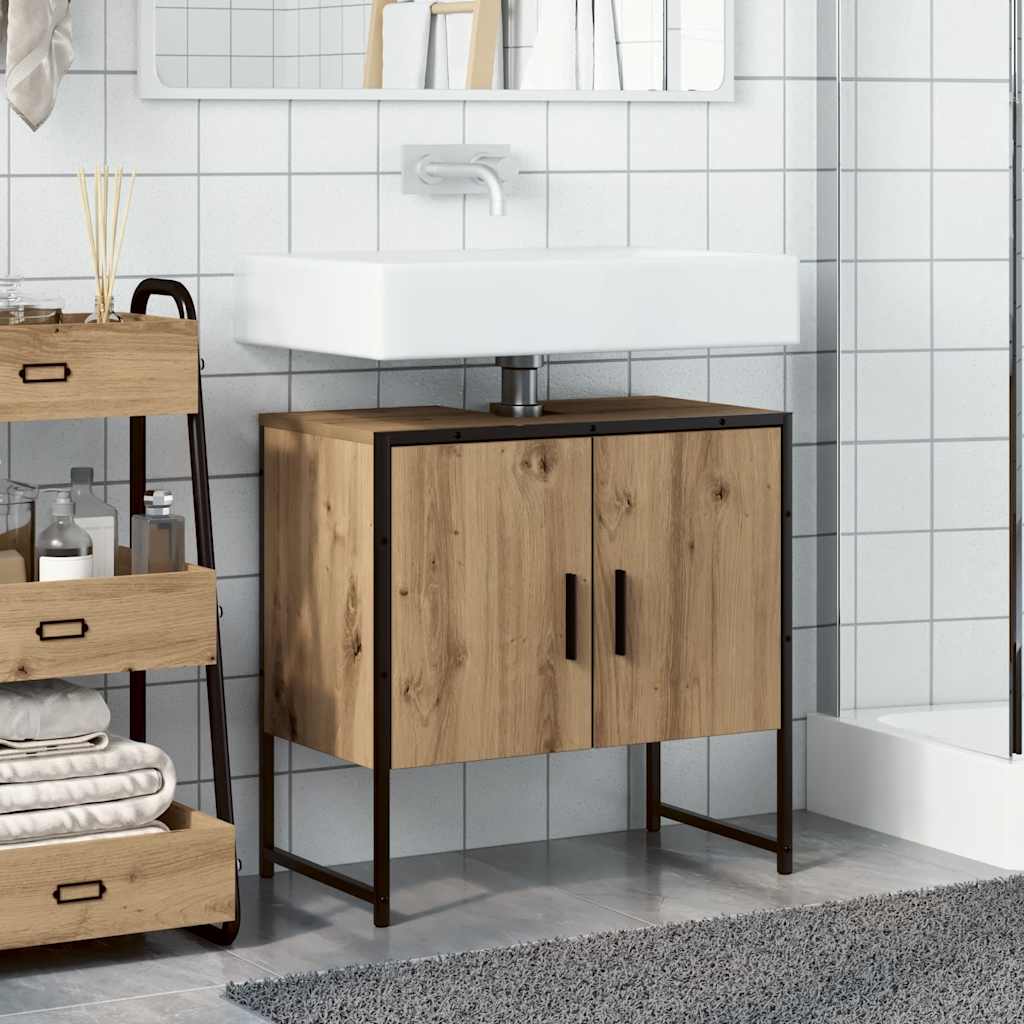 Badeservantskap artisan eik 60x33x60 cm konstruert tre