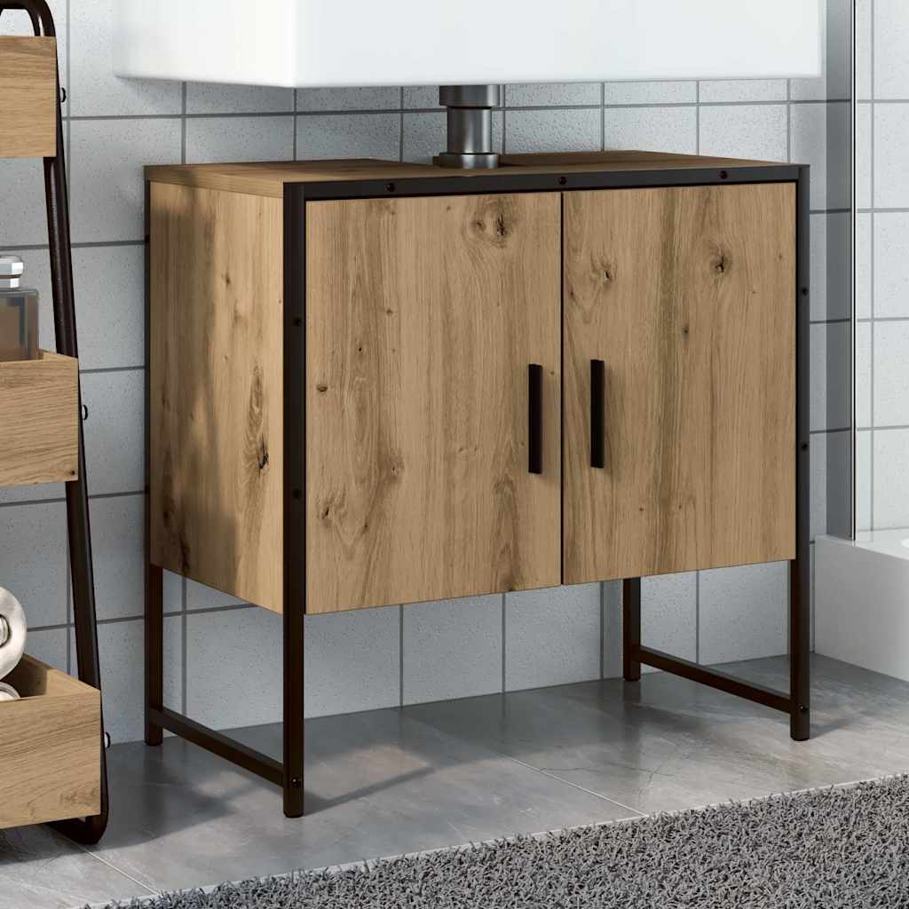 Badeservantskap artisan eik 60x33x60 cm konstruert tre